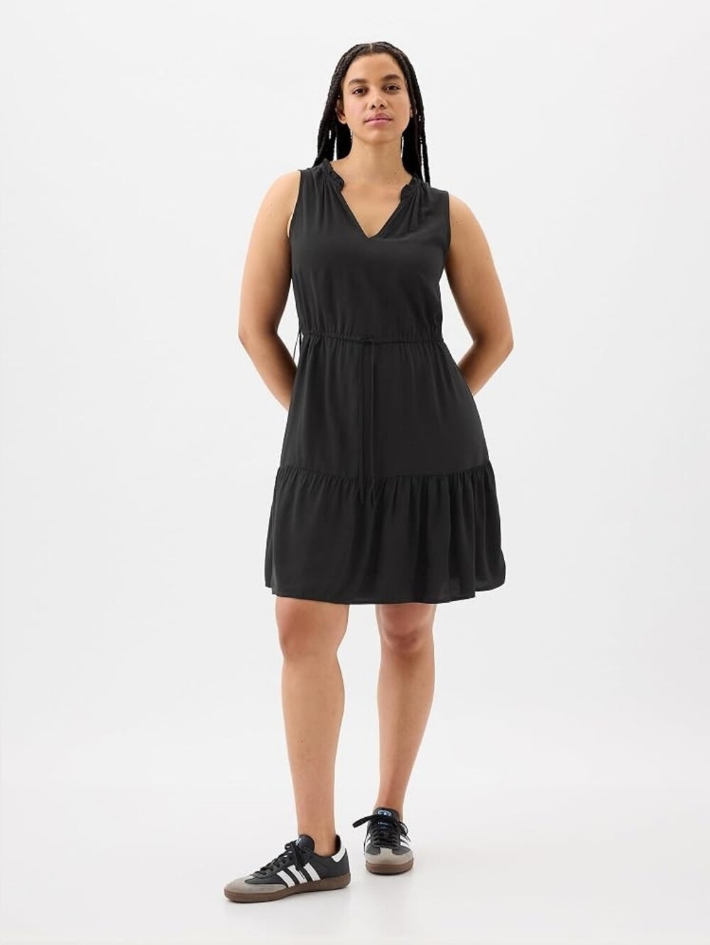 GAP Sleeveless Split Neck Dress